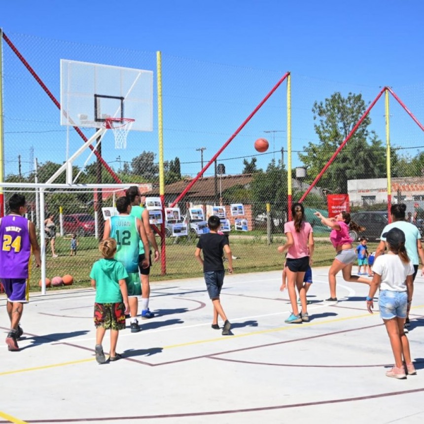 El Municipio construirá cuatro playones deportivos en barrios de Luján