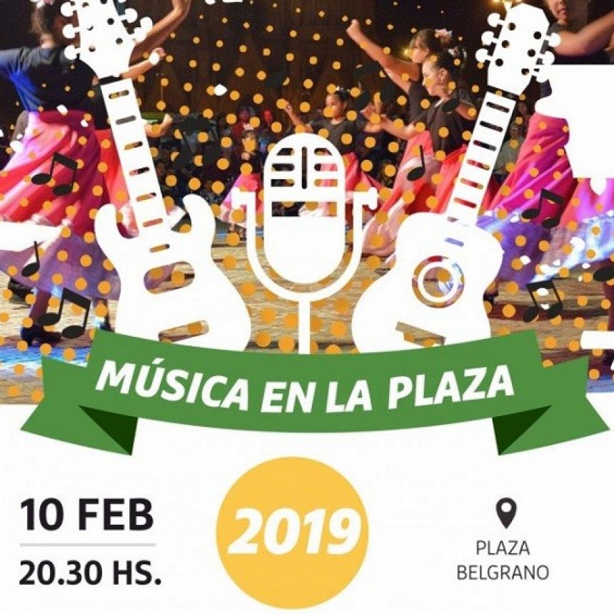 Luján espera por la tercera noche de "Música en la Plaza"