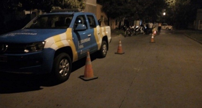 Controles nocturnos vehiculares en Luján