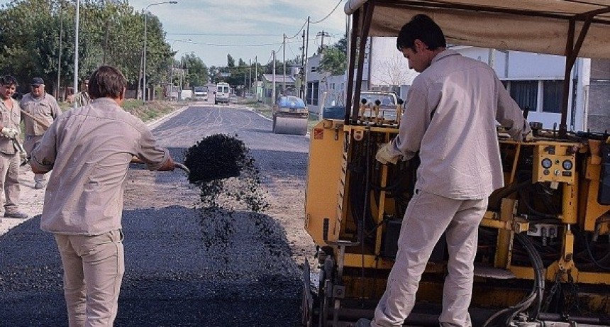 Obras en el barrio Ameghino