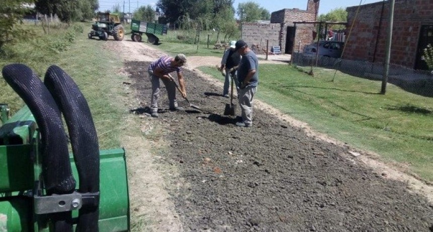 Trabajos de la delegación de Olivera