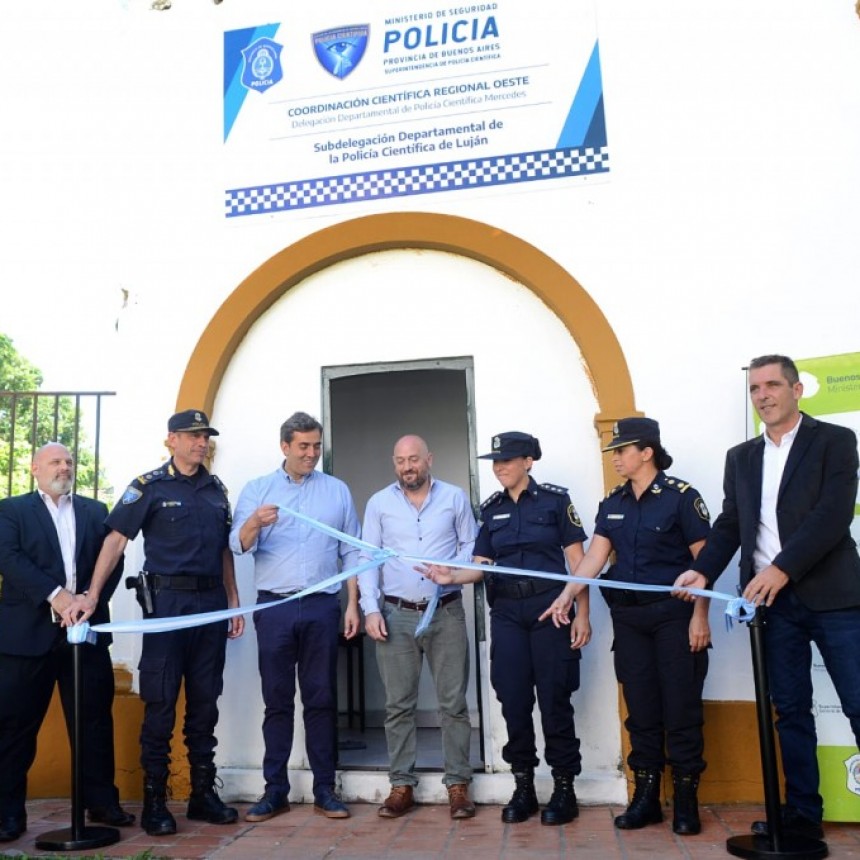 SEGURIDAD: Se inauguró la nueva sede de la Policía Científica en Luján