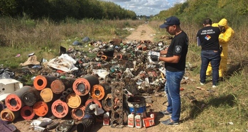 Detectaron vuelco ilegal de residuos