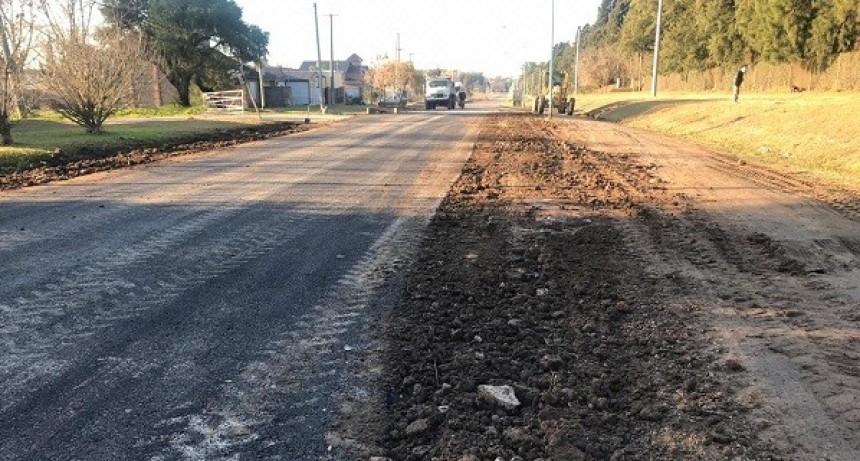 Obras en las calles de Pueblo Nuevo