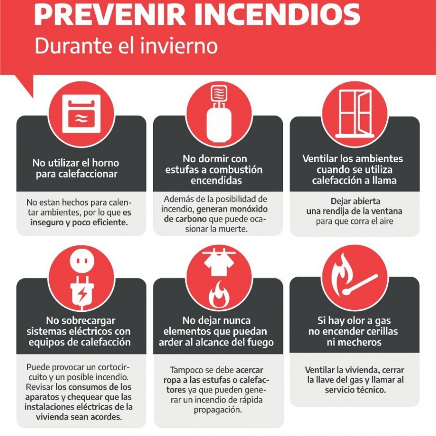 Salud: el Municipio y Bomberos Voluntarios lanzan campaña para prevenir incendios