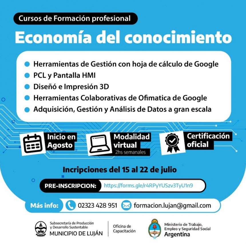 Nuevos cursos virtuales gratuitos sobre Economía del Conocimiento