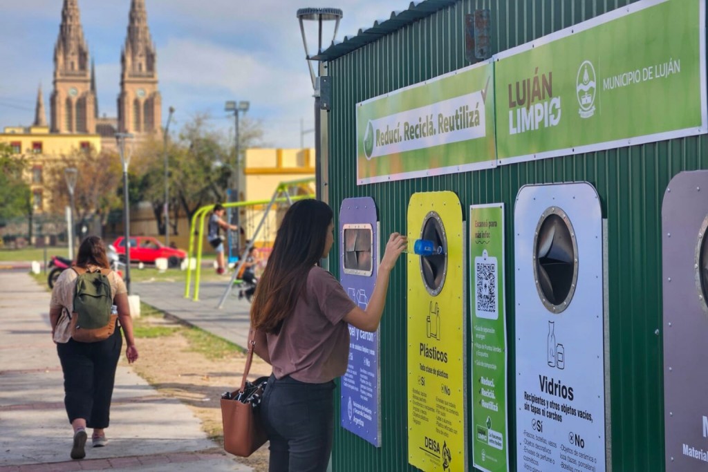 Luján Limpio: los Ecopuntos registraron más de 2 toneladas de residuos reciclables por mes