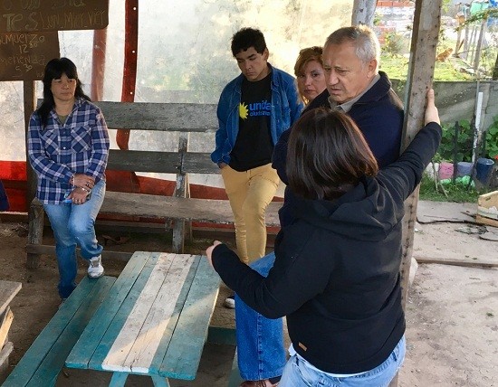 Miguel Prince recorrió los barrios San Jorge y Santa Marta