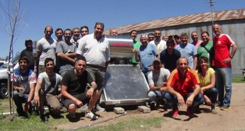 Concluyó el curso de instalación de calefactores solares