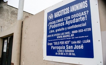 "Narcóticos Anónimos" en Luján