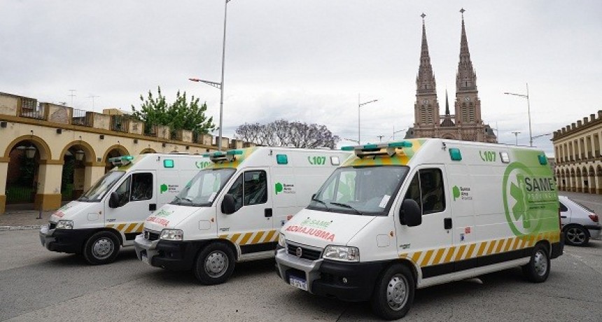 Luján ya cuenta con tres ambulancias del SAME
