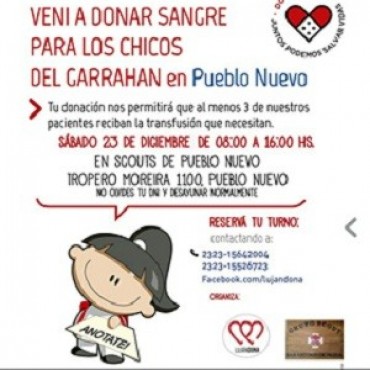 Donación de sangre para el Hospital Garrahan