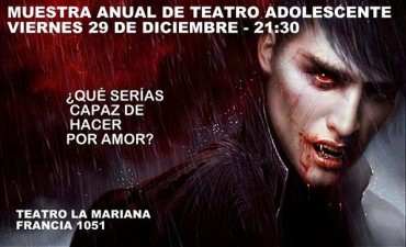 Muestra de teatro adolescente para despedir el 2017
